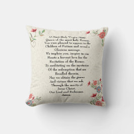 Katolska Dam i Fatima Prayer Gift-Personligen Kudde