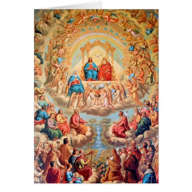 Katolska för Saintstack för helig Trinity Hälsningskort (Framsidan)