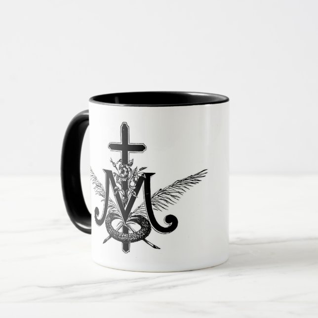Katolska keltiska och Marian Kor Religiösa Mugg (Framsida vänster)