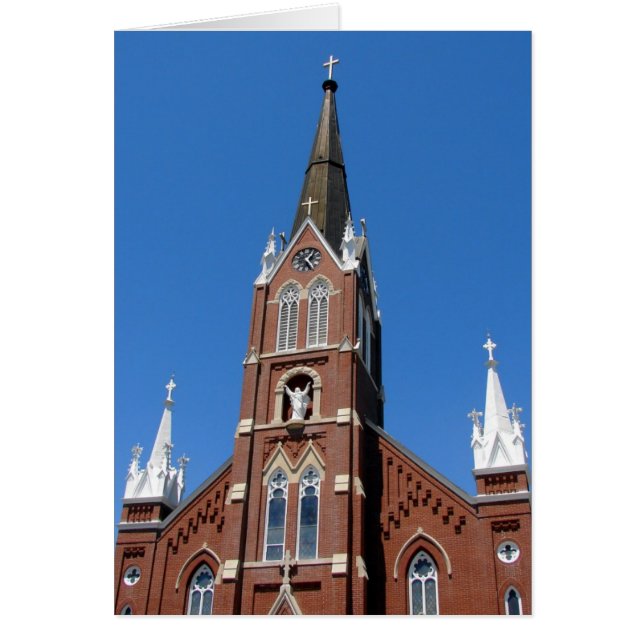 Katolska kyrkan i Riverside, Iowa Hälsningskort (Framsidan)