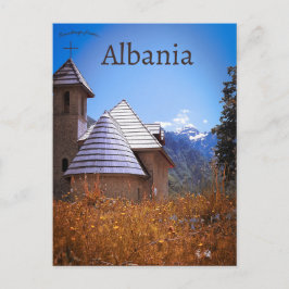 Katolska kyrkan i Theth i Shkodër County Albanien Vykort