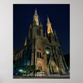 Katolska kyrkan Neo gotiic Architecture Poster