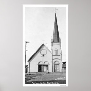 Katolska kyrkan Nome Alaska 1921 Poster