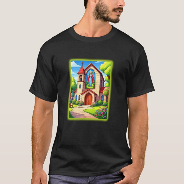 katolska kyrkan t shirt (Framsida)