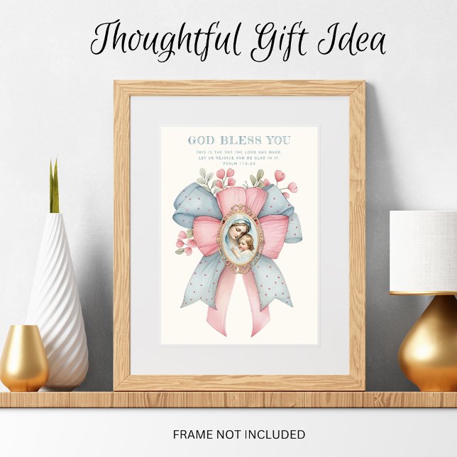 Katolska Mary och Jesus Blommigt Scripture (Skapare uppladdad)