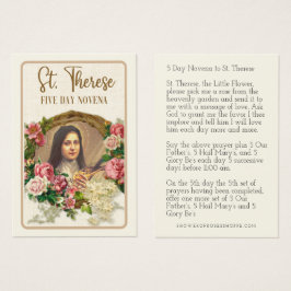 Katolska Novena till St. Visitkort