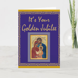 Katolska Nun Golden Jubilee-kort Kort