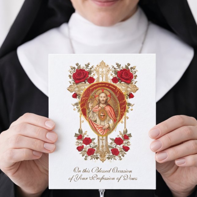Katolska nunnors religiösa yrkeskort kort (Skapare uppladdad)