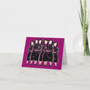 Katolska nuns Note Cards Black Habits II Kort