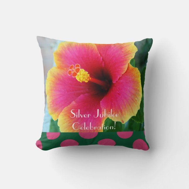Katolska nuns Silver Jubilee Pillow Hibiscus Kudde (Framsida)