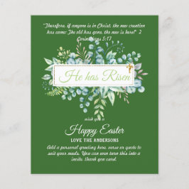 Katolska PÅSK-kort, Religiösa Verse Bible Quote