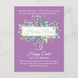 Katolska PÅSK-kort, Religiösa Verse Bible Quote Vykort