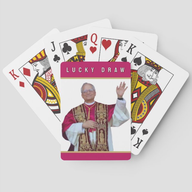 Katolska påven Leo Casinokort (Baksidan)