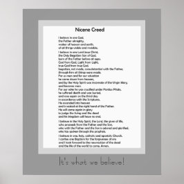 Katolska Poster Nicene Credo