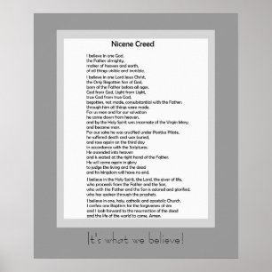Katolska Poster Nicene Credo