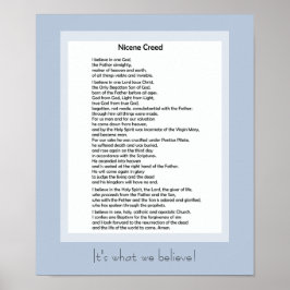 Katolska Poster Nicene Credo