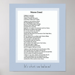 Katolska Poster Nicene Credo