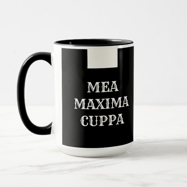 Katolska prästvita kronor    latinsk mea Cuppa Mugg (Vänster)