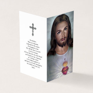 Katolska Prayer-kort | Devotion Helig Heart Visitkort