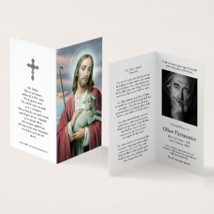 Katolska Prayer-kort Guds lamm Kort