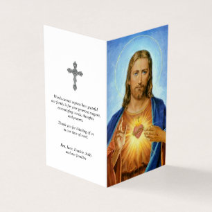 Katolska Prayer-kort hängivenhet Visitkort