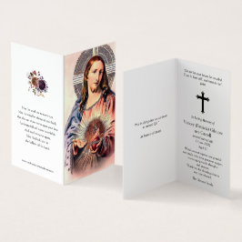 Katolska Prayer-kort | Helig Heart Jesus 2 Kort