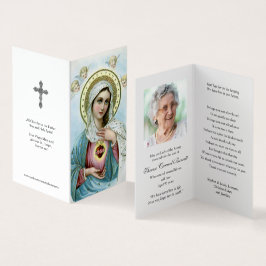 Katolska Prayer-kort | Helig Heart Mary 3 Kort