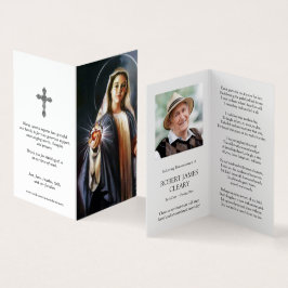 Katolska Prayer-kort | Holding Helig Heart Kort