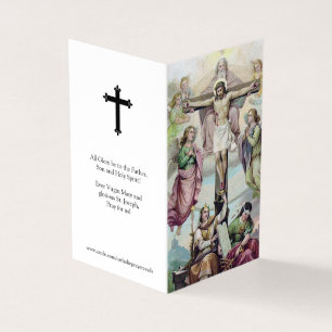 Katolska Prayer-kort Jesus 3 Visitkort