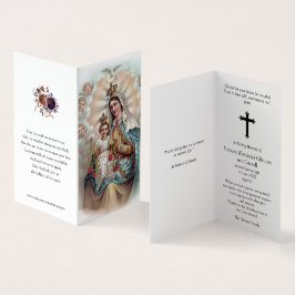 Katolska Prayer-kort | Mary Weep Kort