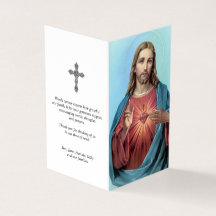 Katolska Prayer-kort | Mest kärleksfullt hjärta