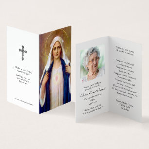 Katolska Prayer-kort Mor Mary 1 Kort