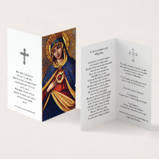 Katolska Prayer-kort | Omakulerat hjärta Kort