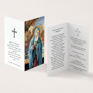 Katolska Prayer-kort Vår Dam Kort