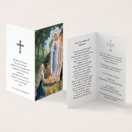 Katolska Prayer-kort | Våra Dam Lourdes 2 Kort