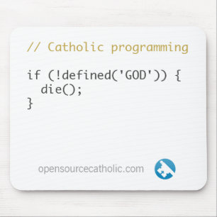 Katolska programmerares Mousepad Musmatta