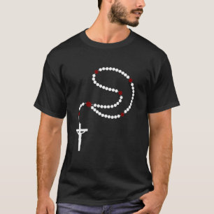 Katolska radband krucifix kristen tro t shirt