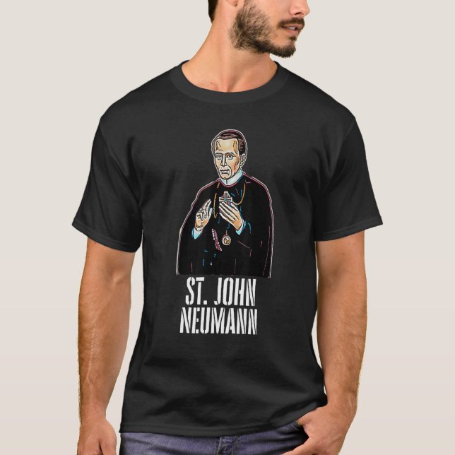 katolska Saint John Neumann T Shirt (Framsida)