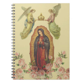Katolska Saliga Jungfru Maria Guadalupe Religiös Anteckningsbok