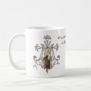Katolskt berget Carmel Virgin Mary Jesus Kaffemugg