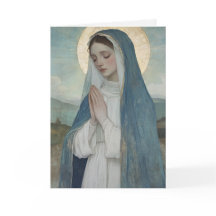 Katolskt Blanka Mary Religiösa Birthday Card