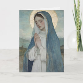 Katolskt Blanka Mary Religiösa Birthday Card Kort
