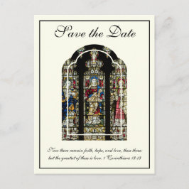 Katolskt bröllop med glasmålning Spara datum Meddelande Vykort