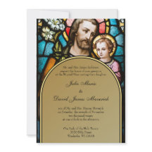 Katolskt fastnat glas St. Joseph Bröllop