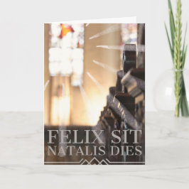 Katolskt födelsedagskort - latinskt kort