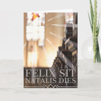 Katolskt födelsedagskort - latinskt kort