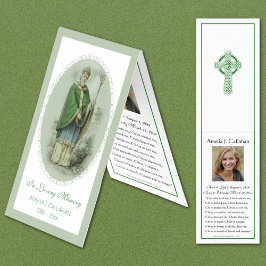 Katolskt Funeral Irish Prayer Heliga Card Visitkort