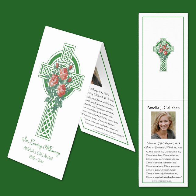 Katolskt Funeral Irish Ro Prayer Card Visitkort (Skapare uppladdad)