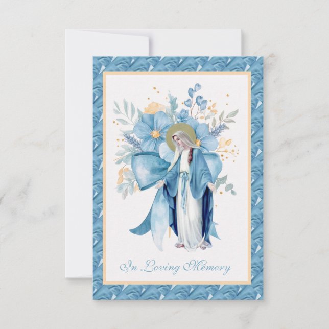 Katolskt Heliga för minnesbön Anteckningskort (Framsida)