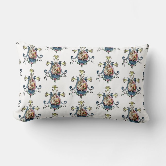 Katolskt jungfru Mary Baby Jesus Religiösa katolsk Lumbarkudde (Framsida)